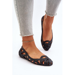 Moteriškos guminės balerinos juodos spalvos 199310