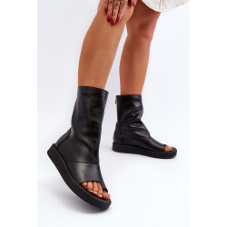 Rudi moteriški zomšiniai sandalai su viršutine Zazoo 3441 199314