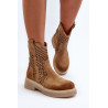 Zazoo 3470 moteriški plokščiakulniai zomšiniai smėlio spalvos batai | Auliniai batai moterims | jai24.lt