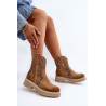 Zazoo 3470 moteriški plokščiakulniai zomšiniai smėlio spalvos batai | Auliniai batai moterims | jai24.lt