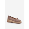 Zazoo 3429 zomšiniai moteriški mokasinai su dekoracija rudi | Mokasinai moterims | jai24.lt