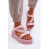 Moteriški basutės su platforma Big Star NN274A529 rožinės spalvos | Sandalai moterims | jai24.lt