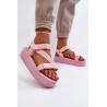 Moteriški basutės su platforma Big Star NN274A529 rožinės spalvos | Sandalai moterims | jai24.lt