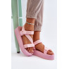 Moteriški basutės su platforma Big Star NN274A529 rožinės spalvos | Sandalai moterims | jai24.lt
