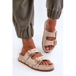 Moteriški basutės su platforma Big Star NN274083 smėlio spalvos 199364