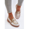 Moteriški odiniai mokasinai batai Maciejka 06493-11 baltai smėlio spalvos | Mokasinai moterims | jai24.lt