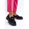 Masyvūs moteriški zomšiniai mokasinai, juodi Neloria | Mokasinai moterims | jai24.lt