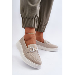 Juodi moteriški odiniai platforminiai mokasinai S.Barski LR720 199425