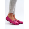 Suede Patogūs Loafers Fuchsia Giovana | Mokasinai moterims | jai24.lt