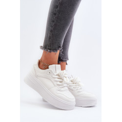 Moteriški aukštos platformos sportiniai batai, balti Bexley 199447