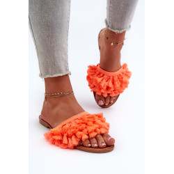 Plokščios moteriškos šlepetės su kutais Dirty Pink Rialle 199453