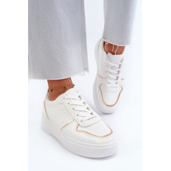 Moteriški sportbačiai su platforma, balti Tessama 199454