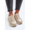 Moteriški smėlio spalvos dirbtinės odos sportbačiai Kaimans | Kedai | jai24.lt