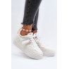 Moteriški sportbačiai su platforma, pagaminti iš baltos sintetinės odos Moun | Kedai | jai24.lt