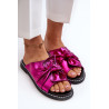 Moteriškos plokščios basutės su išpjovomis Fuchsia Fiviama | Šlepetės | jai24.lt
