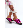 Moteriškos plokščios basutės su išpjovomis Fuchsia Fiviama | Šlepetės | jai24.lt