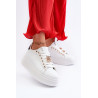 Moteriški sportbačiai su platforma su baltais papuošimais Herbisa | Kedai | jai24.lt