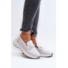 Šviesiai pilki moteriški platforminiai odiniai mokasinai S.Barski LR490 | Mokasinai moterims | jai24.lt