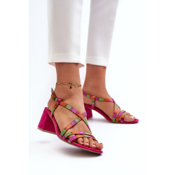 Zomšiniai basutės su žemu kulnu Maciejka 06653-15 Fuchsia 199558