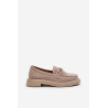 Zomšiniai moteriški mokasinai S.Barski HX52-222 Smėlio spalvos | Mokasinai moterims | jai24.lt
