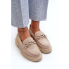 Zomšiniai moteriški mokasinai S.Barski HX52-222 Smėlio spalvos | Mokasinai moterims | jai24.lt
