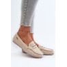 Moteriški smėlio spalvos dirbtinės odos bateliai Celoria | Mokasinai moterims | jai24.lt