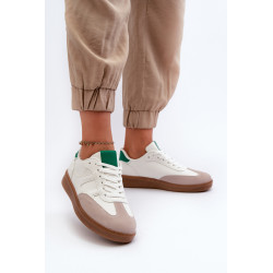 Žemi moteriški balti sportiniai sportbačiai Uvetta 199588