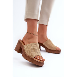 Moteriški basutės su pynimu ant kulno juodos spalvos Titanta 199595