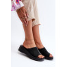 Kvapnios moteriškos basutės su pleištais ZAXY LL285083 juodos | Šlepetės | jai24.lt