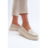 Šviesiai smėlio spalvos moteriški zomšiniai mokasinai Filidia | Mokasinai moterims | jai24.lt