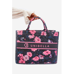 Didelis krepšys su gėlėmis Black-Pink Mooch 199641