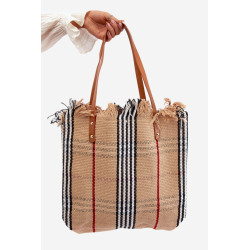 Didelis austas paplūdimio krepšys rudas Avonas 199642