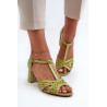 Moteriški odiniai sandalai su kulnais Maciejka 06551-09 Lime | Sandalai moterims | jai24.lt