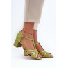 Moteriški odiniai sandalai su kulnais Maciejka 06551-09 Lime | Sandalai moterims | jai24.lt