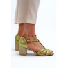 Moteriški odiniai sandalai su kulnais Maciejka 06551-09 Lime | Sandalai moterims | jai24.lt