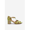 Moteriški odiniai sandalai su kulnais Maciejka 06551-09 Lime | Sandalai moterims | jai24.lt