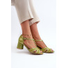 Moteriški odiniai sandalai su kulnais Maciejka 06551-09 Lime | Sandalai moterims | jai24.lt