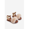 Rožiniai Joratia vaikiški patentiniai sandalai su lankeliu ant lipduko | Basutės vaikams | jai24.lt