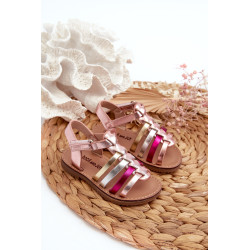 Vaikiški sandalai Gladiator su lipduku iš daugiaspalvės Radovia 199691