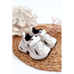 Vaikiški sportiniai sportbačiai su Velcro balta-juoda Ephona 199701
