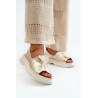 Zazoo 2939 odiniai moteriški sandalai su lanku šviesiai smėlio spalvos | Sandalai moterims | jai24.lt
