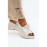 Zazoo 2939 odiniai moteriški sandalai su lanku šviesiai smėlio spalvos | Sandalai moterims | jai24.lt