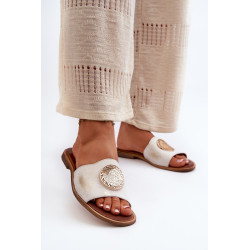 „Zazoo 2938“ odinės plokščios basutės su ornamentu juodos spalvos 199762