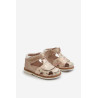 Vaikiški raštuoti sandalai su Velcro Gold Maellita | Basutės vaikams | jai24.lt
