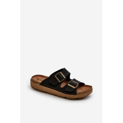 Lengvi, patogūs vyriški šlepetės su sagtimis Inblu MT000016 juoda 199769