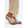 Patogūs moteriški sandalai su pleištu Inblu NG000002 Smėlio spalvos | Šlepetės | jai24.lt