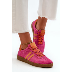 Zazoo N1068 Žemi moteriški zomšiniai sportbačiai, fuksijos spalvos 199773