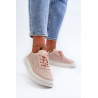 Suvarstomi platforminiai sportbačiai Pink Tanvi | Kedai | jai24.lt
