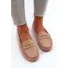 Moteriški smėlio spalvos dirbtiniai zomšiniai loafers Recereria | Mokasinai moterims | jai24.lt