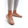 Moteriški smėlio spalvos dirbtiniai zomšiniai loafers Recereria | Mokasinai moterims | jai24.lt